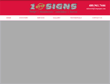 Tablet Screenshot of 1stopsigns.com